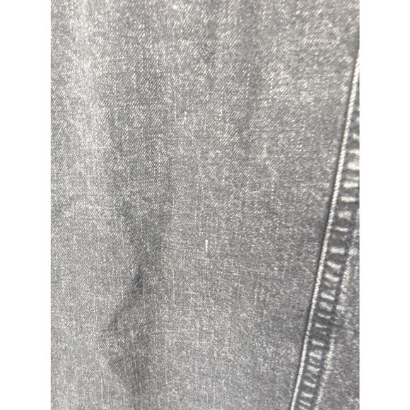 Pilcro Anthropologie Black Ruffle Shoulder Utility Mini Dress with Patch Pockets - Picture 11 of 11